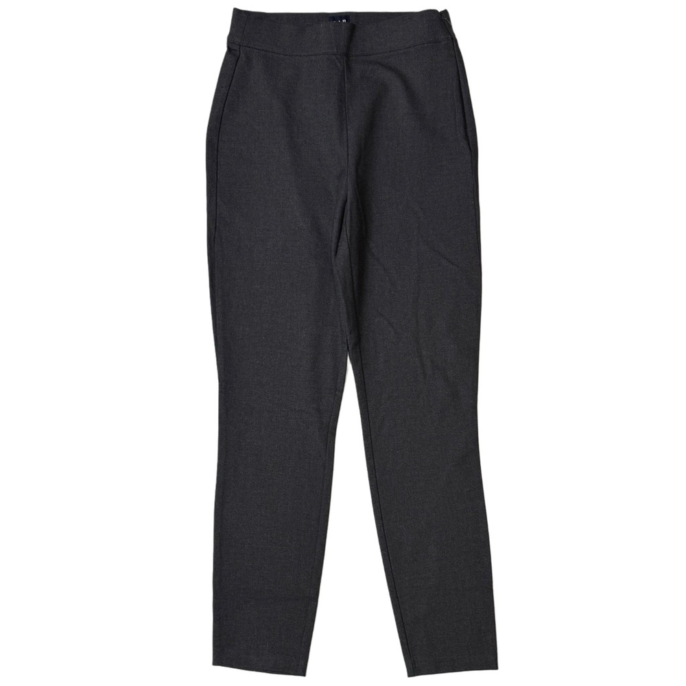 {GAP} "High Rise Bi-Stretch Legging" Dark Gray Flat Front Ponte Dress Pants
